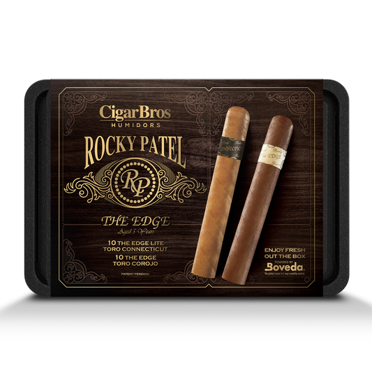 Rocky Patel 20 Premium Cigars Set + Personal Humidor by CigarBros