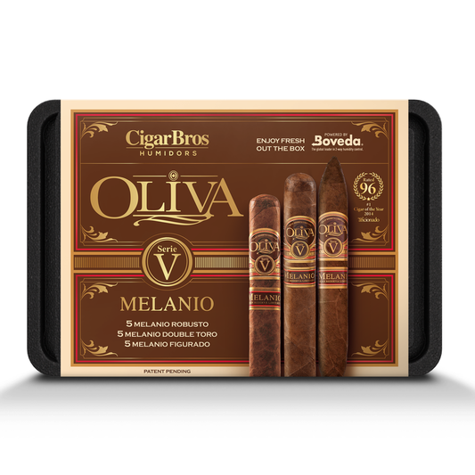 Oliva Serie V 15 Premium Cigars Set + Personal Humidor by CigarBros