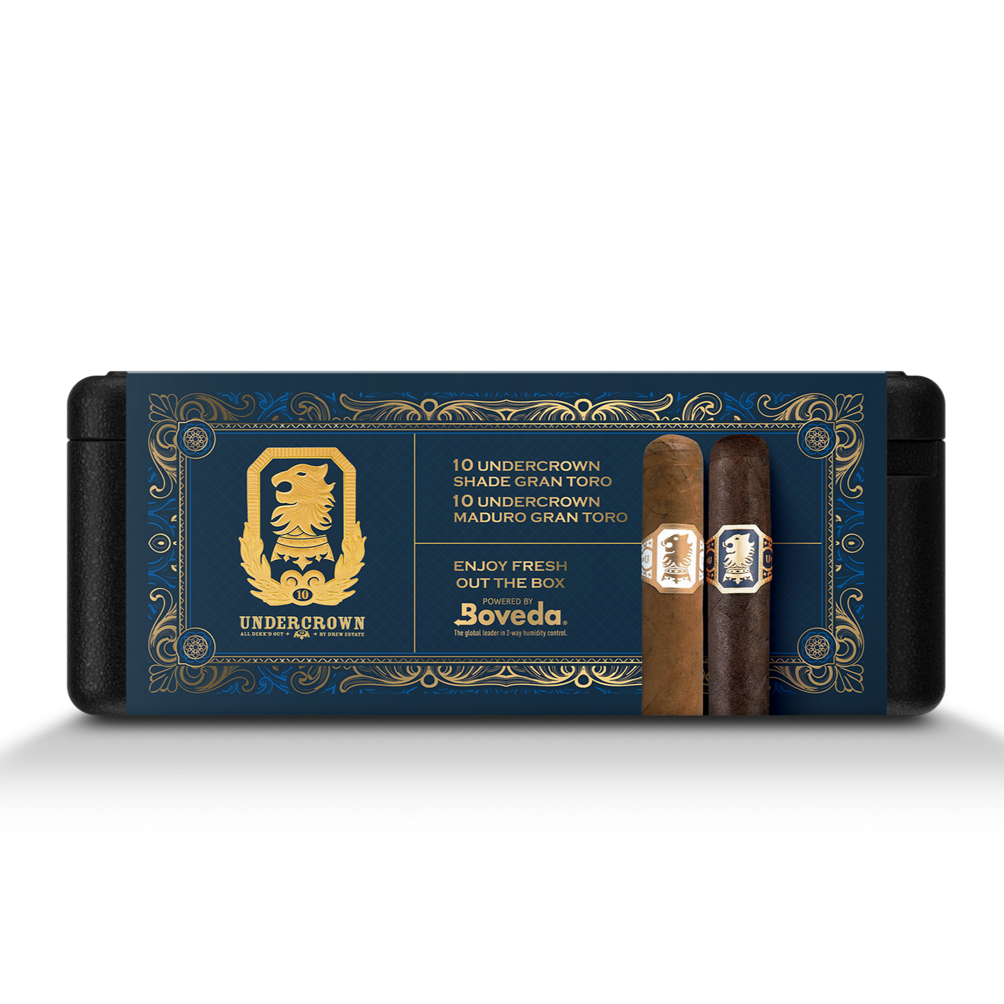 Undercrown 20 Premium Cigars Set + Personal Humidor by CigarBros